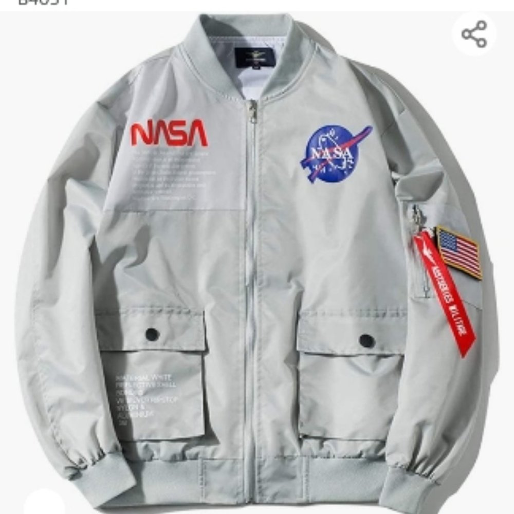 Mens XL NASA Bomber Jacket